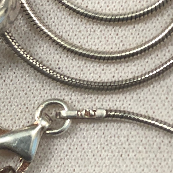 Italian 925 Silver Jewelry - Italian 925 Silver Snake Chain Neklace 18”